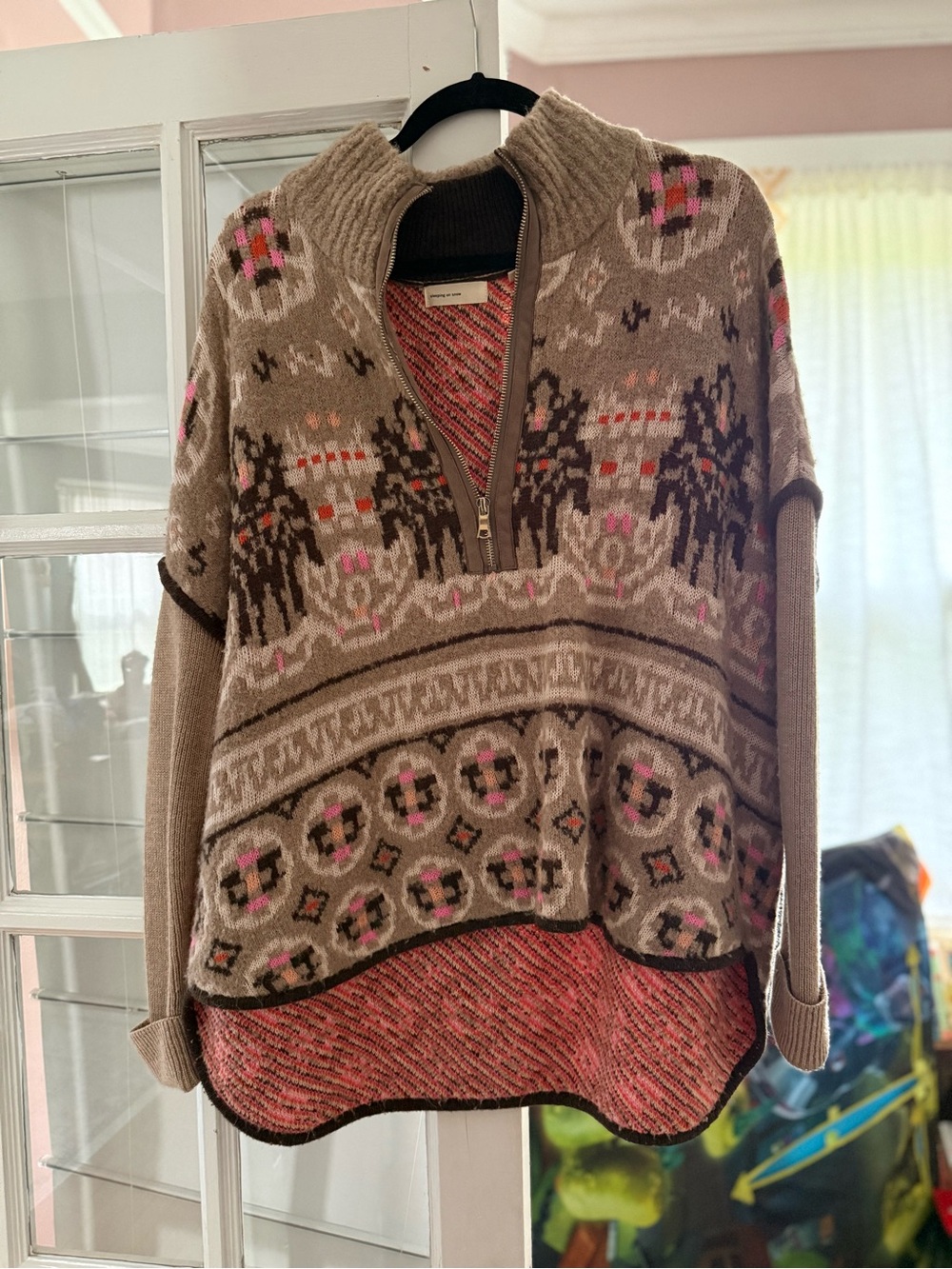 Anthropologie Sleeping On Snow Half-Zip Sweater - Size XS / Small - NWT